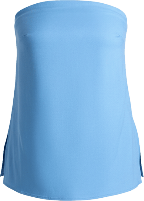 Women's Linen Blend Column Tube Top