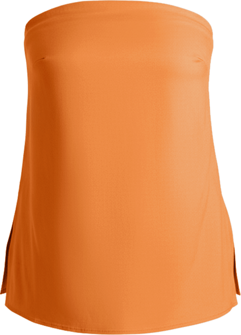 Women's Linen Blend Column Tube Top