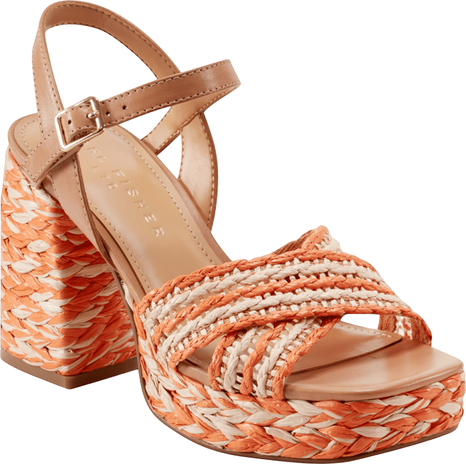 Women's Juliey Woven Block Heel Platform Sandals