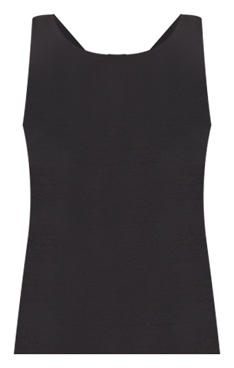 Betsy Two-Way Bamboo Tank in Black