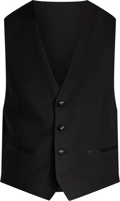 Men's Slim-Fit Wool-Blend Tuxedo Vest