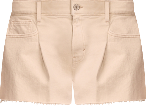 Women's Cotton Raw-Hem Slouchy Shorts