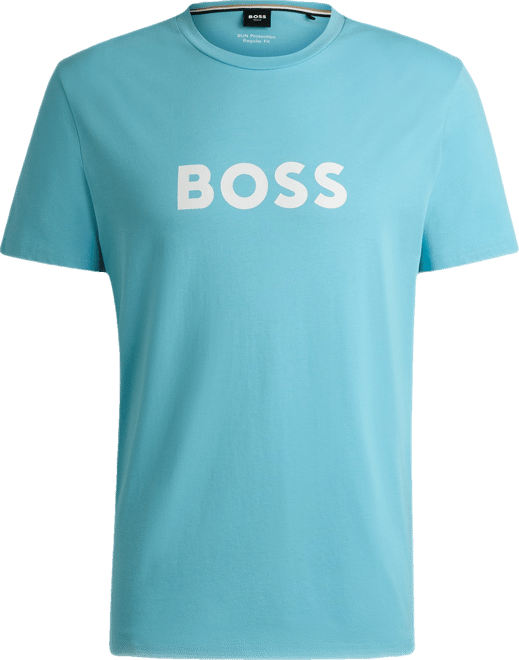 Boss by  Men's Spf 50+ Uv Protection Cotton-Jersey T-Shirt