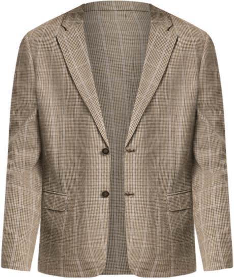 Men's Cotton & Linen Printed Modern-Fit Sport Coat
