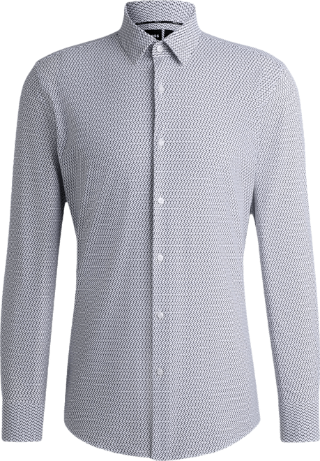 Boss by  Men's Stretch Jersey Slim-Fit Dress Shirt
