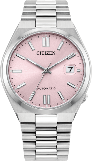 Unisex Sport Luxury Automatic Tsuyosa Silver-Tone Stainless Steel Bracelet Watch 37mm