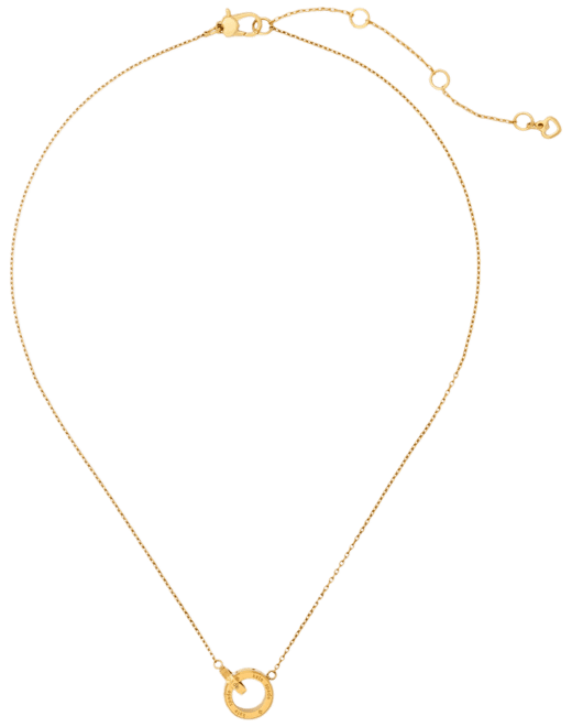 Set In Stone Interlink Pendant Necklace, 16" + 3" extender
