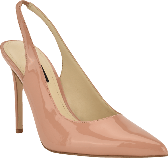 Women's Feather Slingback Stiletto Pumps