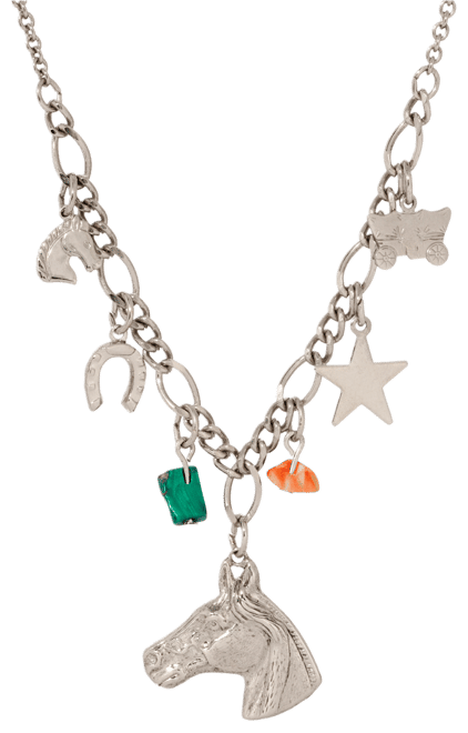 Semi-Precious Horse Bib Necklace