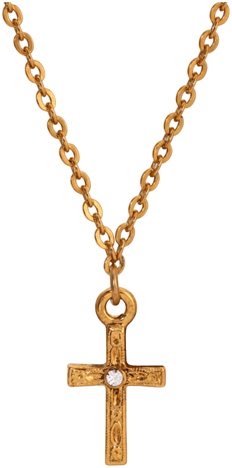 Crystal Cross Pendant Necklace