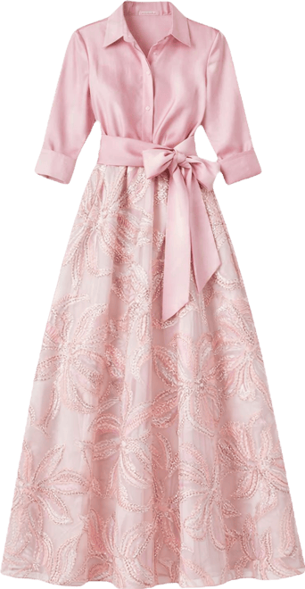 knee length dresses for ladies Tie Waist Knit Midi Dress main image 1