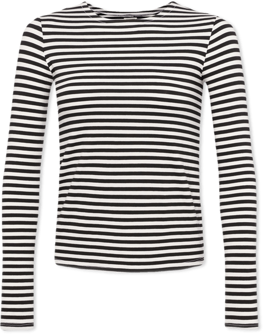 ★DNSR★ Striped long sleeve black Striped Dolman Sweater | White House Black Market