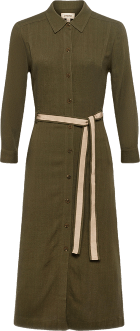 Malika Linen-Blend Shirt Dress