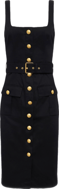 Idy Button-Front Dress