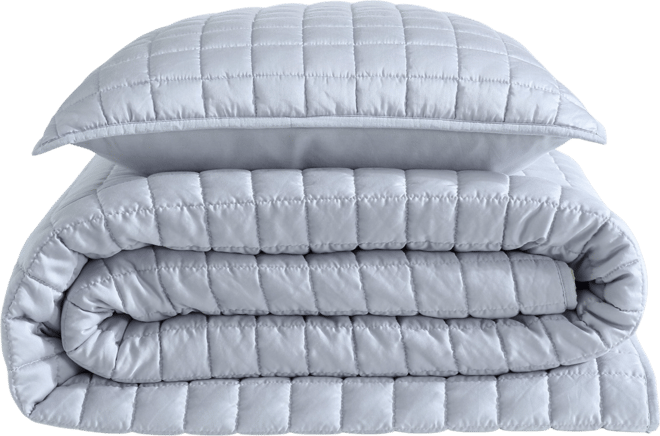 Tencel Solid Reversible 3-Pc. Quilt Set, King