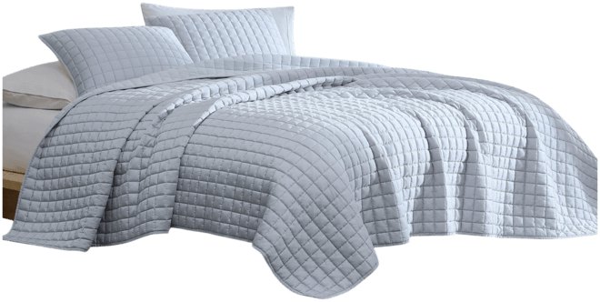 Tencel Solid Reversible 3-Pc. Quilt Set, Queen