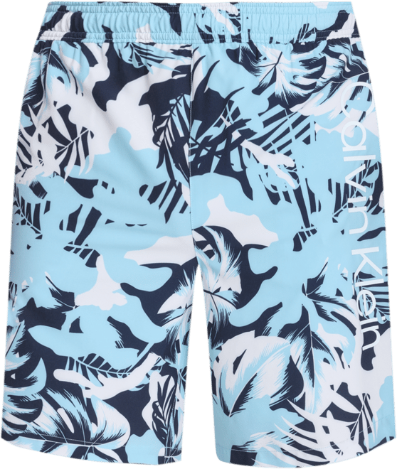 Men's Regular-Fit Quick-Dry 5" Swim Trunks with Compression Short Liner