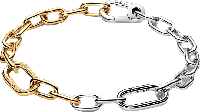 Two Tone Link Chain Bracelet