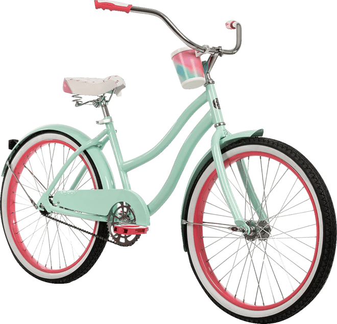 Huffy Women's Good Vibrations Perfect Fit 24” Cruiser Bike