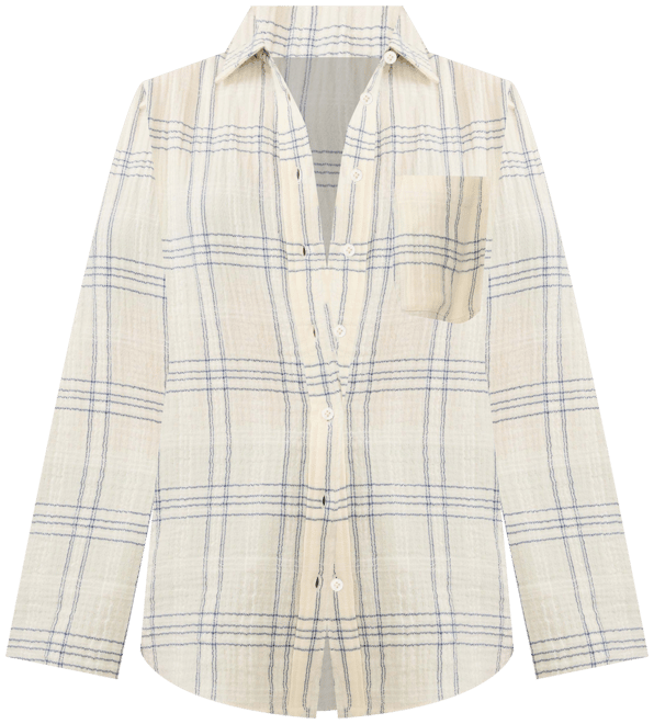 Dune Cotton Gauze Relaxed Shirt - Blue Cove Plaid | Faherty Brand