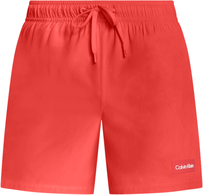 Men's Core Euro Regular-Fit Quick-Dry 5" Swim Trunks with Compression Short Liner