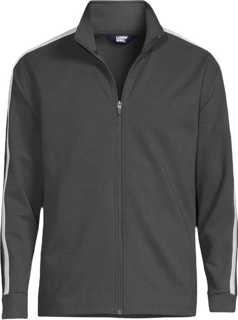 Men's Long Sleeve Knit Twill Track Full Zip