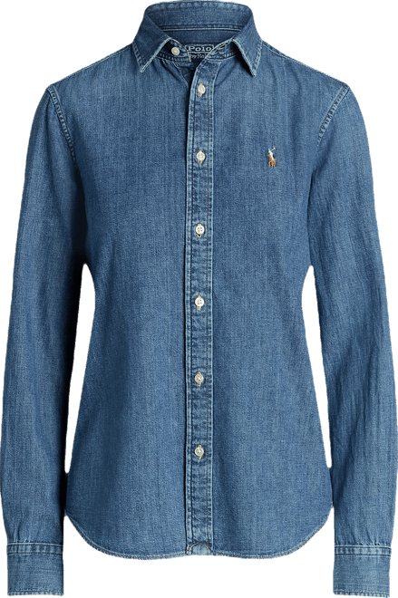 Women's Slim-Fit Denim Shirt