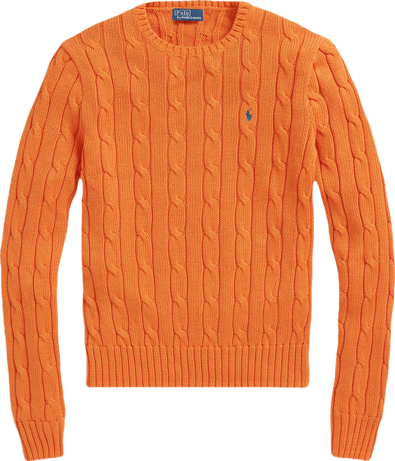 Women's Cable-Knit Cotton Crewneck Sweater