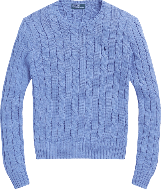 Women's Cable-Knit Cotton Crewneck Sweater