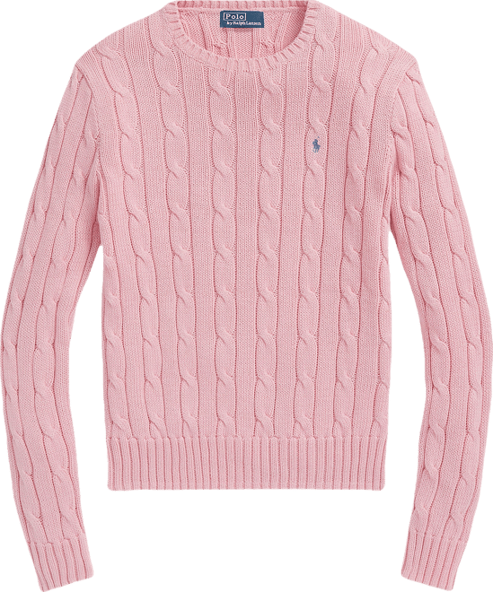 Women's Cable-Knit Cotton Crewneck Sweater