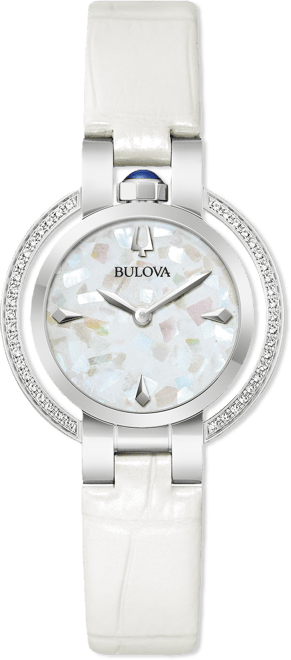 150th Anniversary Women's Rubaiyat White Leather Strap Watch 31mm