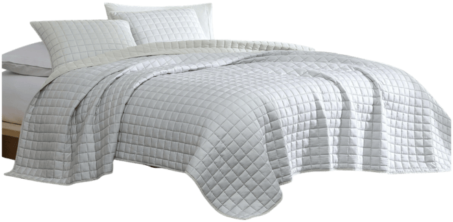 Tencel Solid Reversible 3-Pc. Quilt Set, Queen