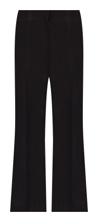 Sustainable Viscose Blend Ponte Pull on Pant in Black