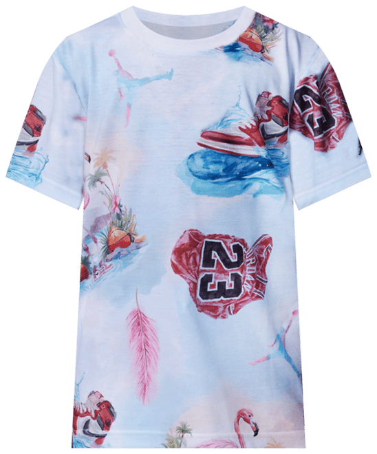 Jordan T-shirt met flamingoprint voor kids