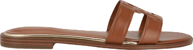 Women's Terenz Logo Strap Flat Slide Sandals