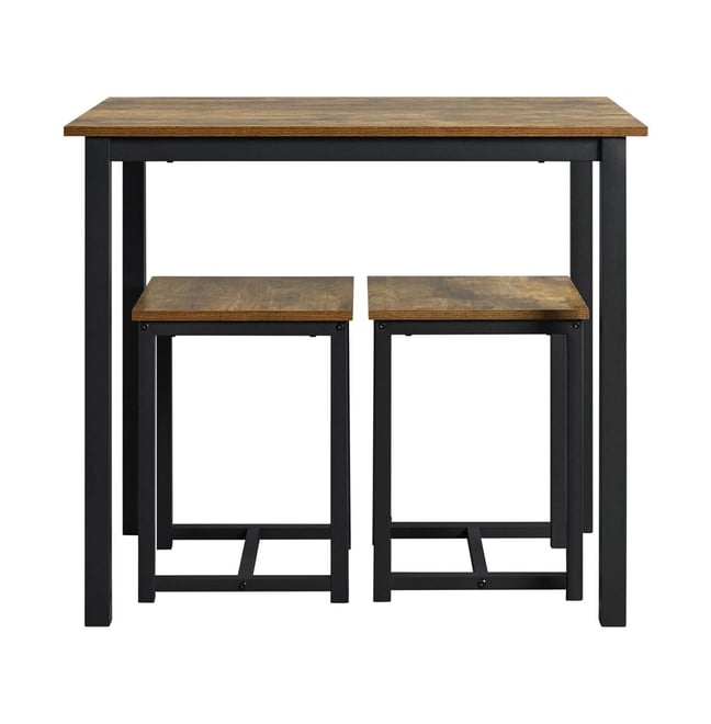 Industrial 3-Piece Dining Table Set