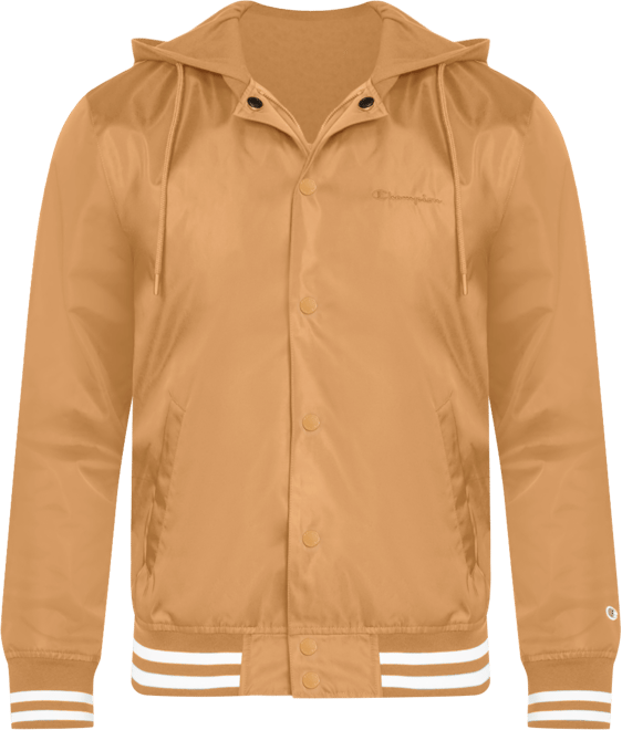 Men's Jersey Hood Varsity Bomber Jacket