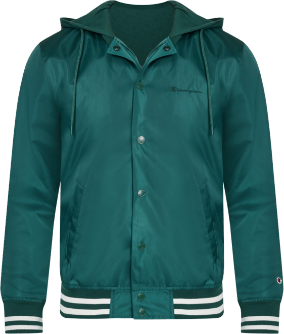 Men's Jersey Hood Varsity Bomber Jacket