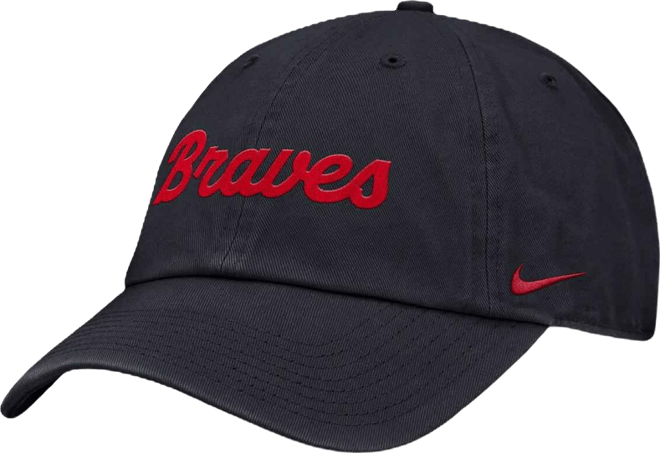 Women's Navy Atlanta Braves Club Adjustable Hat