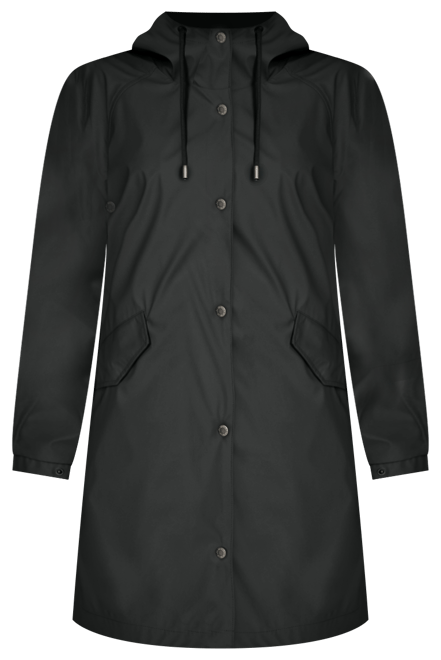 Women's Raglan Sleeve Rain Collar Jacket