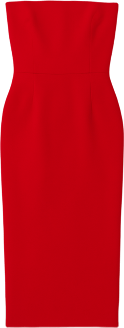 Women's Corset Strapless Midi Dress