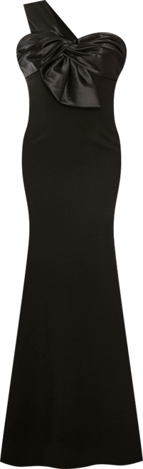 Women's One Shoulder Draped Trumpet Gown