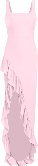 Women's Charlene Ruffled High-Low Gown