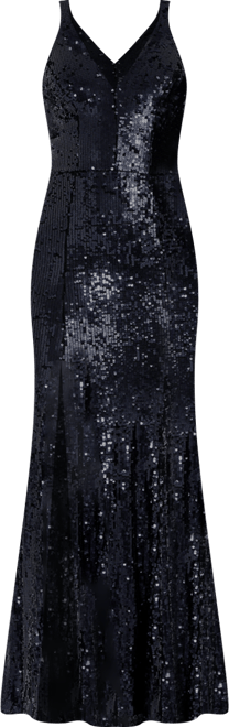 Women's Iris Sequined Side-Slit Gown