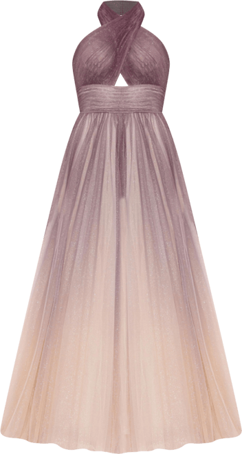 追跡有★MAC DUGGAL グリッター ホルターネック ボールガウン Mac Duggal Women's Glitter Ombre Halter Neck Ballgown - Macy's