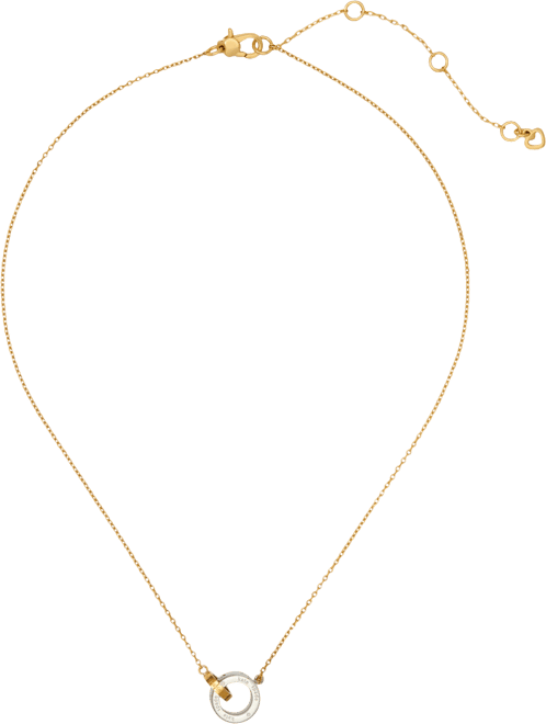 Set In Stone Interlink Pendant Necklace, 16" + 3" extender