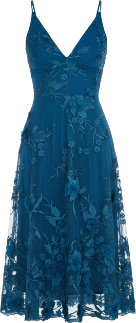 Audrey Floral Applique Lace Dress