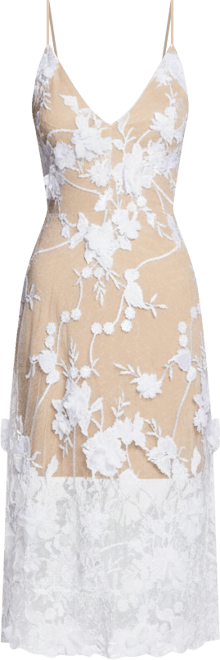 Audrey Floral Applique Lace Dress