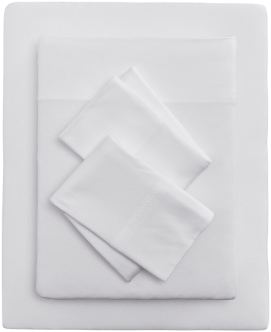 Jersey Cotton Blend 4-Pc. Sheet Set, King, Exclusively for Macy's