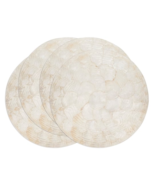 Wavy Capiz Shell Placemat, Set of 4